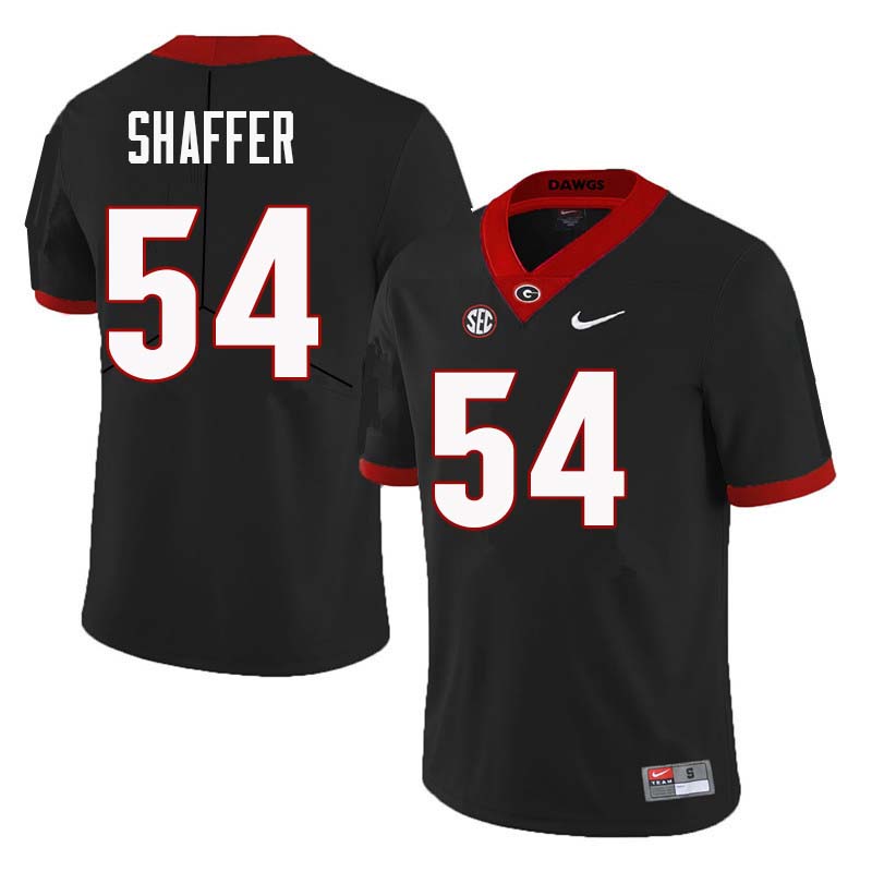 Men Georgia Bulldogs #54 Justin Shaffer College Football Jerseys Sale-Black - Click Image to Close